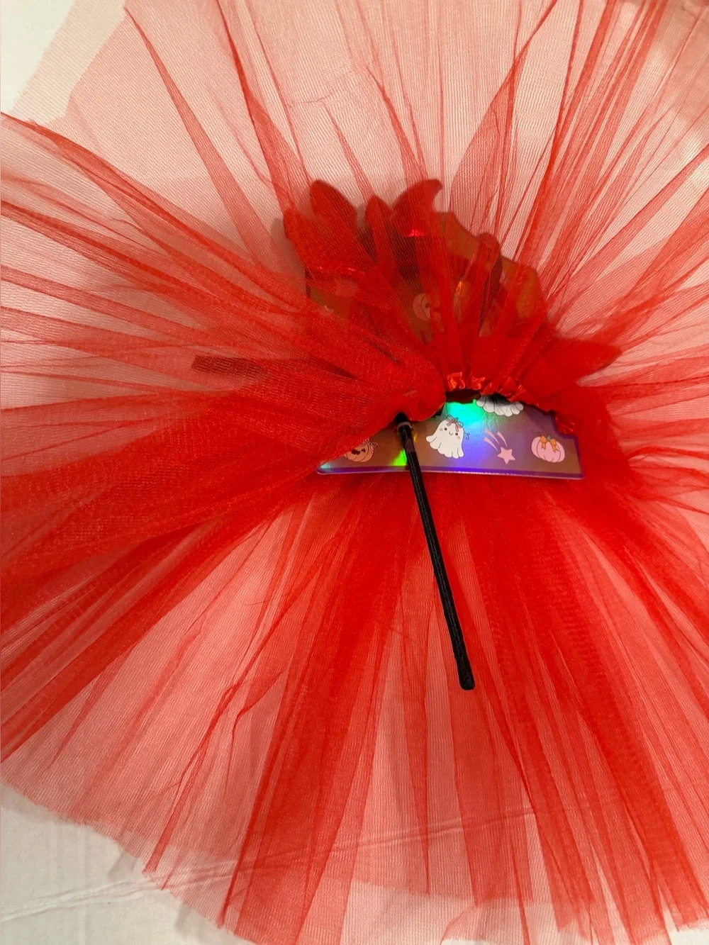 NWT Girls 2T-4T Red Devil Tutu Costume Set-Devil Horn Headband and Trident Prop